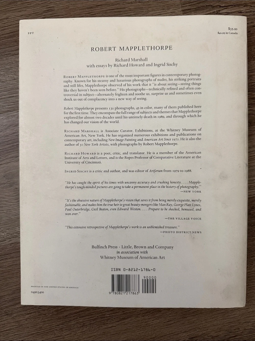 Vintage Robert Mapplethorpe Monograph Art Book Whitney Museum (1988/1990)